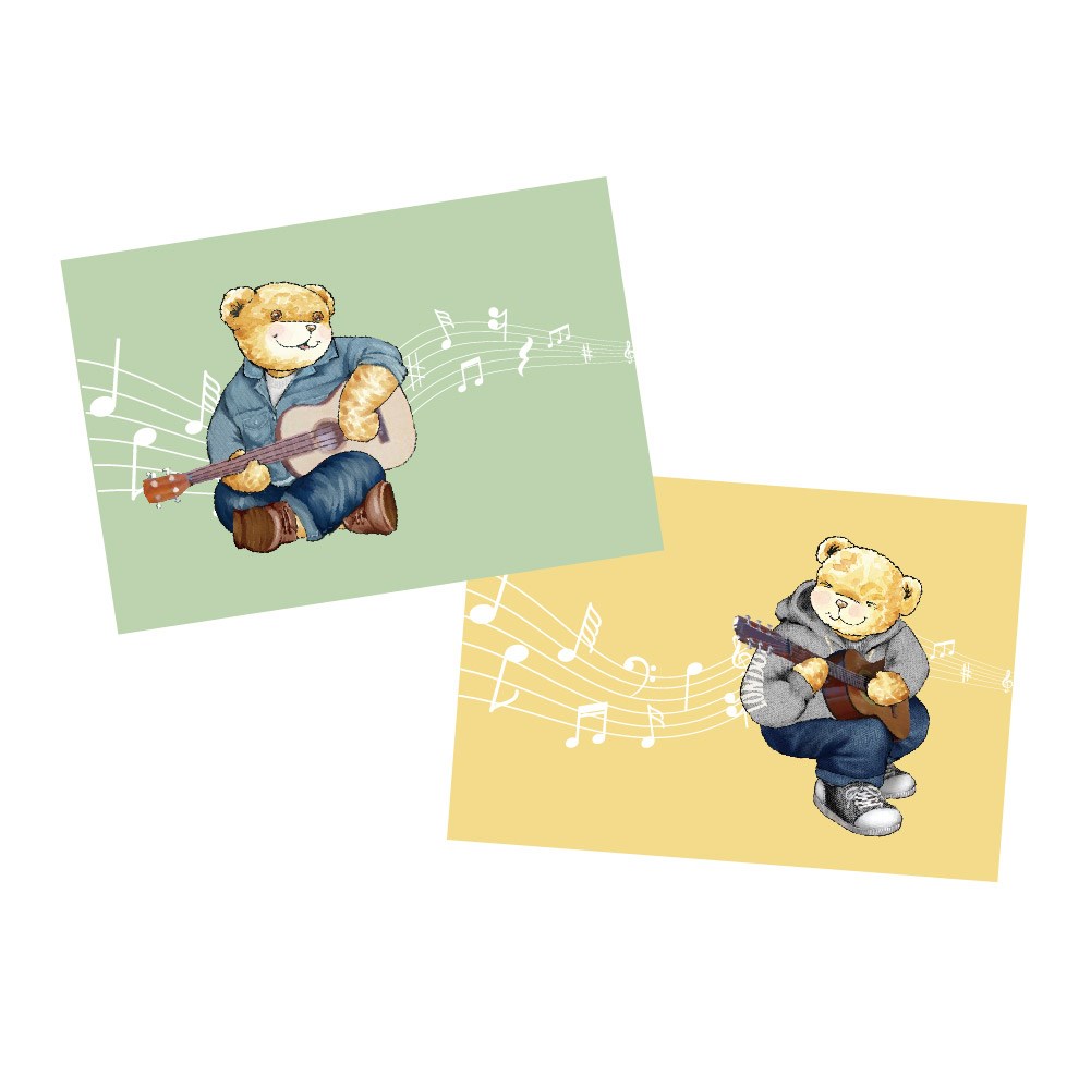 奧斯汀/泰迪兩用被床包組/精梳美國棉/TD019吉他手