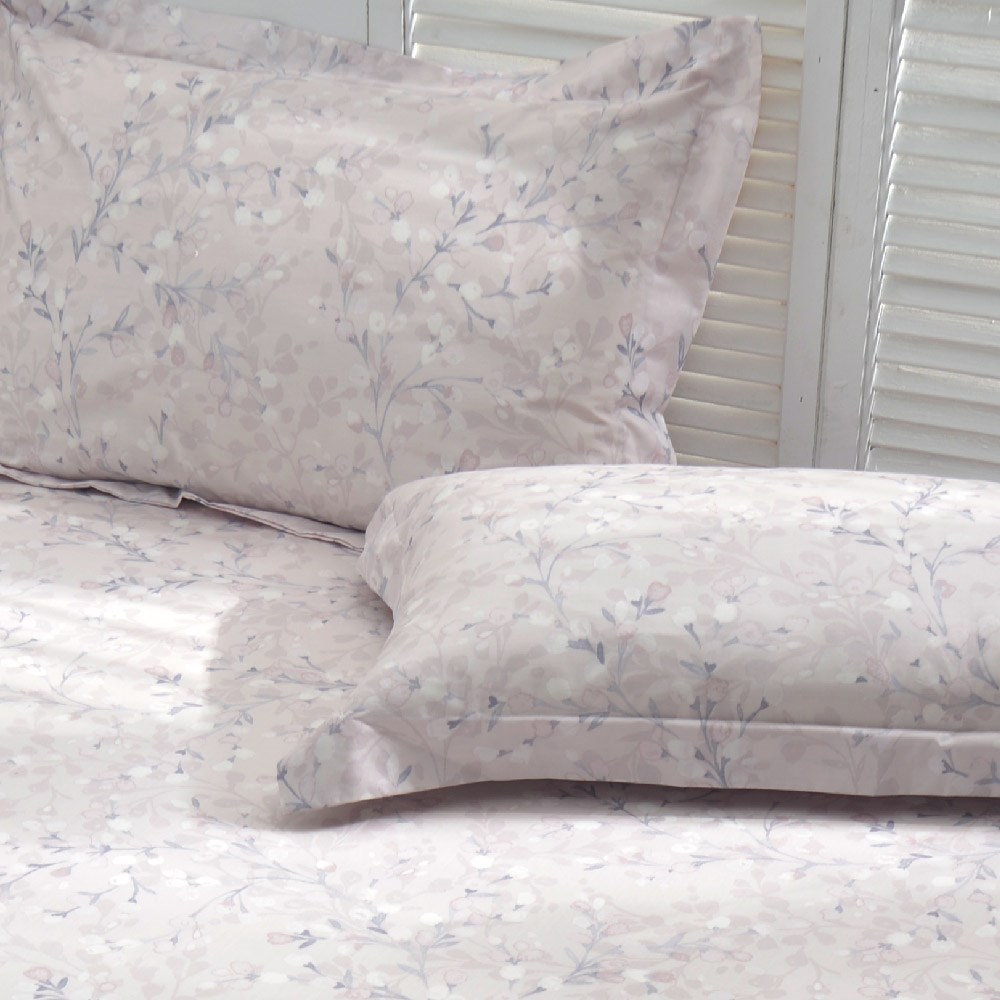 奧斯汀/床包組/100%無異纖精梳純棉/02062夢遊(粉)