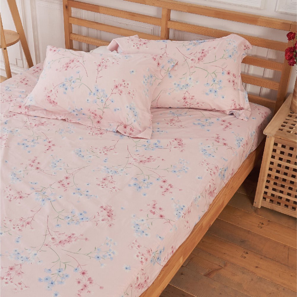 奧斯汀/床包組 /100%無異纖精梳純棉/1913花雰