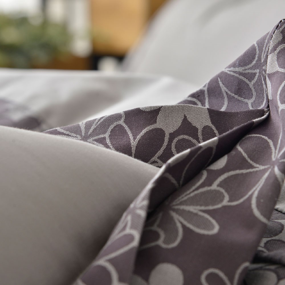 奧斯汀/兩用被床包組/咖啡紗緹花精梳美國棉 /02028花語露