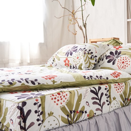 奧斯汀/兩用被床包組/100%無異纖精梳純棉 /1902森林之歌