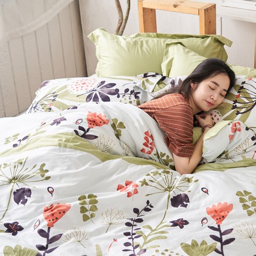 奧斯汀/兩用被床包組/100%無異纖精梳純棉 /1902森林之歌