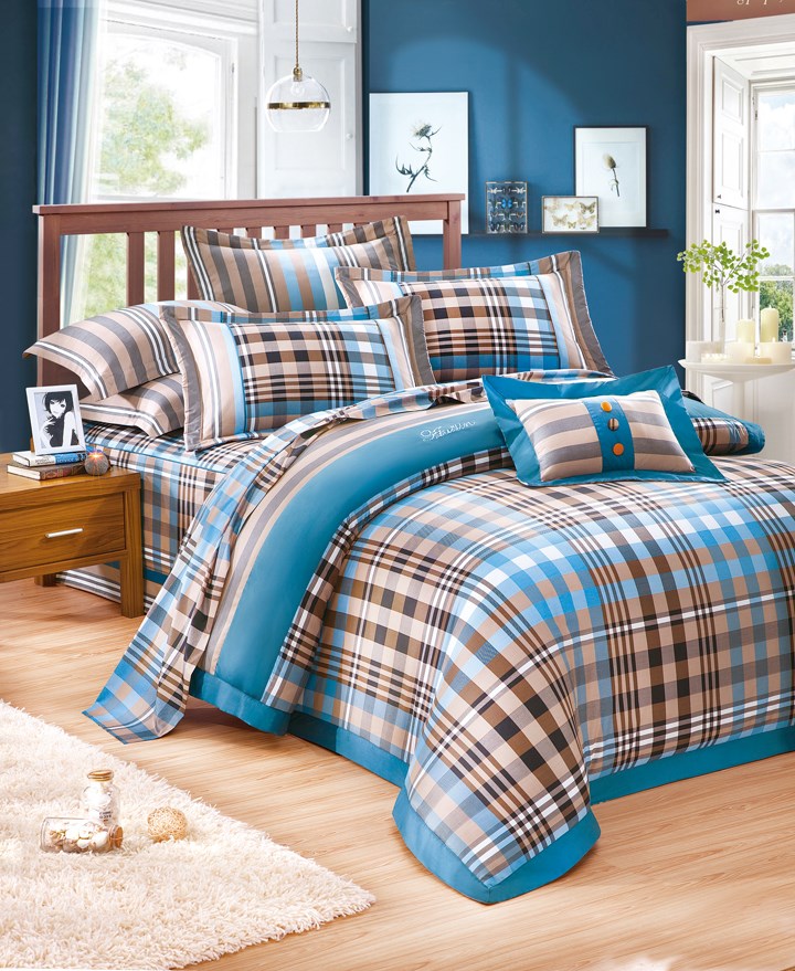 奧斯汀/七件式床罩組/100%無異纖精梳純棉/1606英倫風情