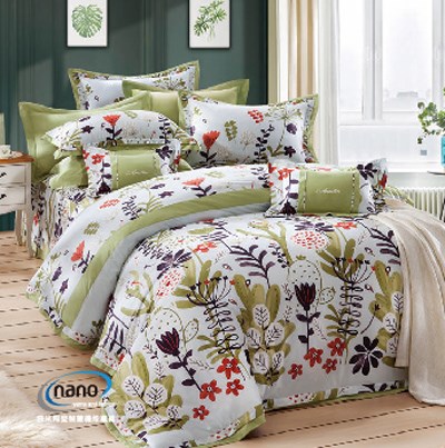 奧斯汀/七件式床罩組/100%無異纖精梳純棉/1902森林之歌