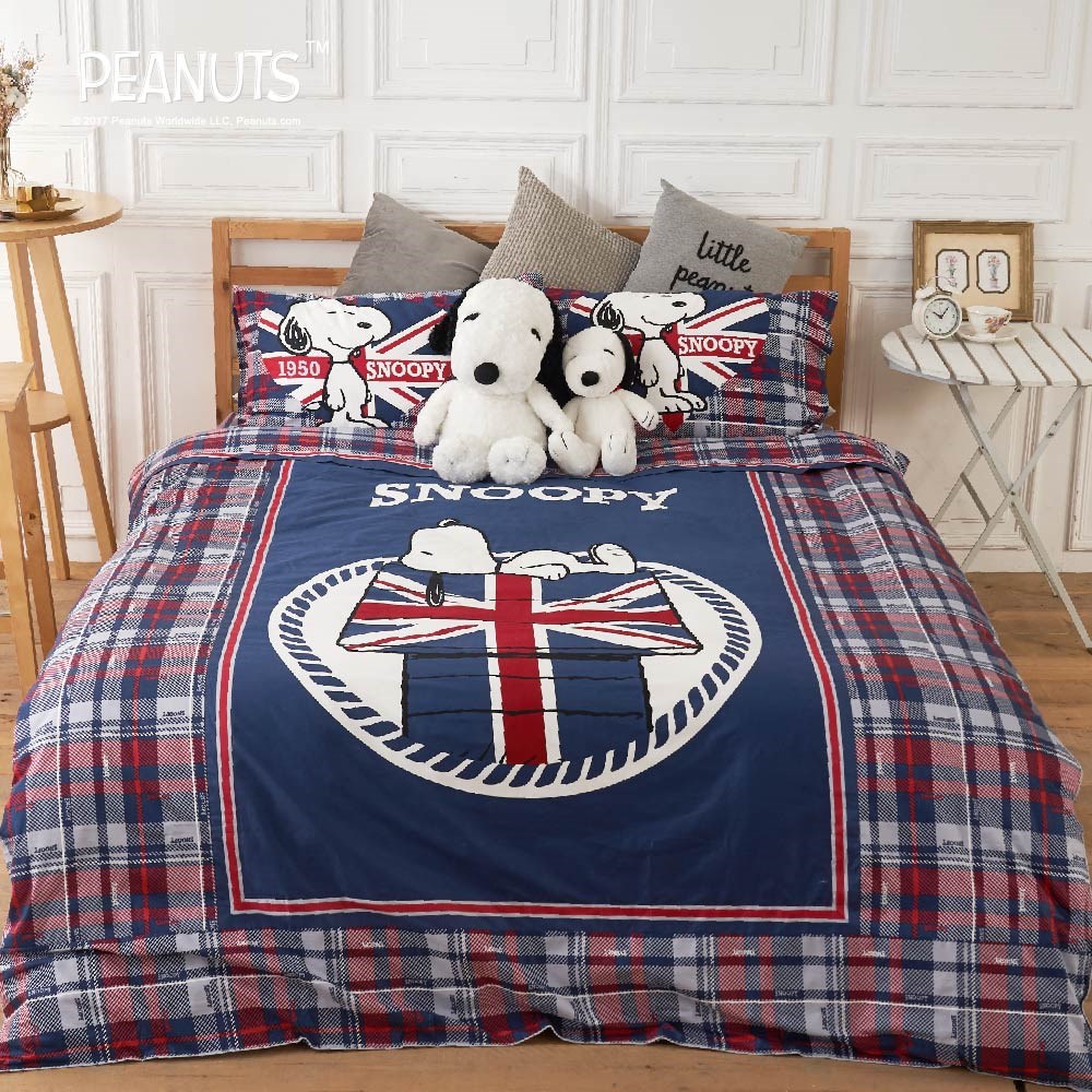 奧斯汀/Snoopy兩用被/精梳美國棉/SN67英倫時光
