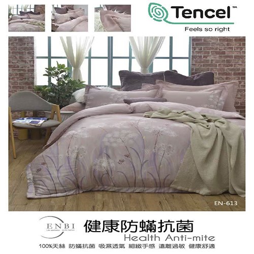 恩比 / 健康防螨抗菌40支天絲系列-EN613兩用被床包組