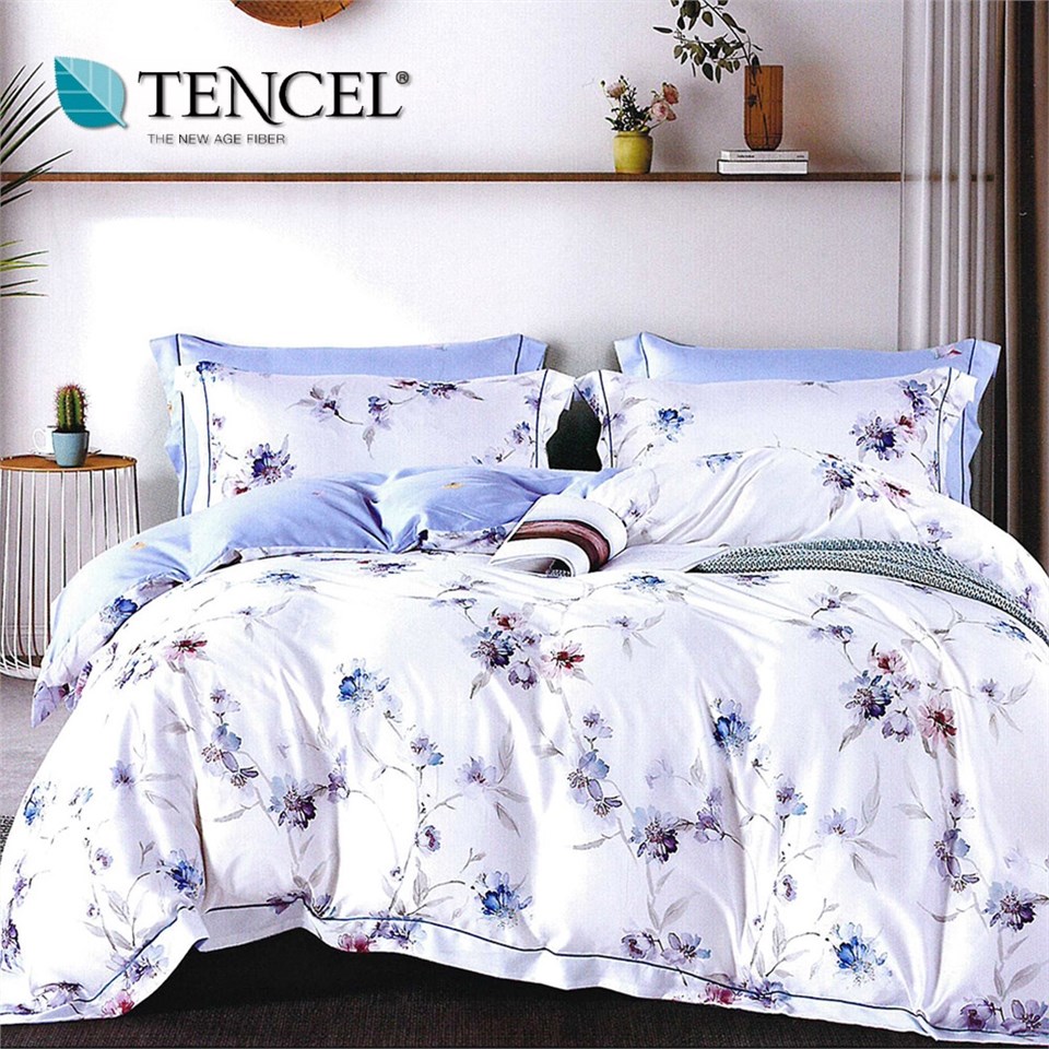 天絲寢具,親膚,兩用被床包組,七件是床罩組