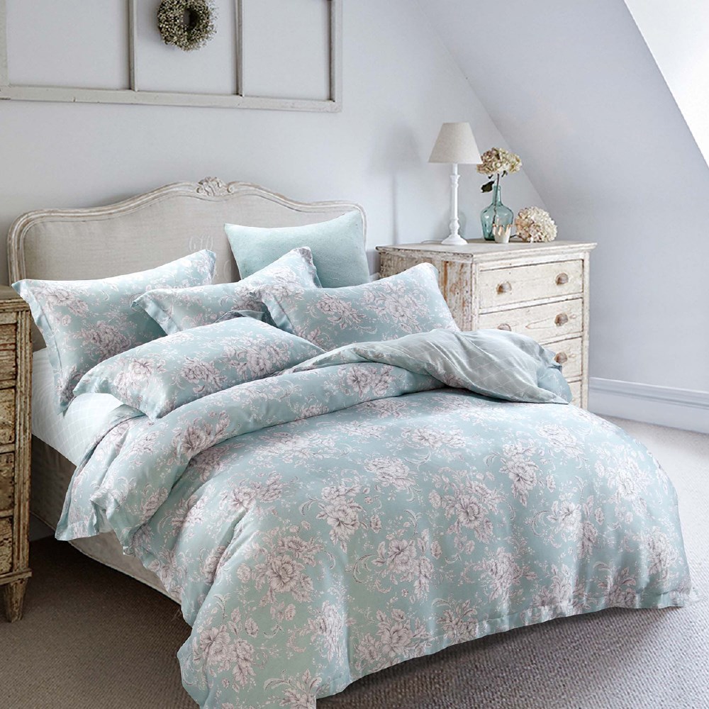 天絲寢具,親膚,兩用被床包組,七件是床罩組