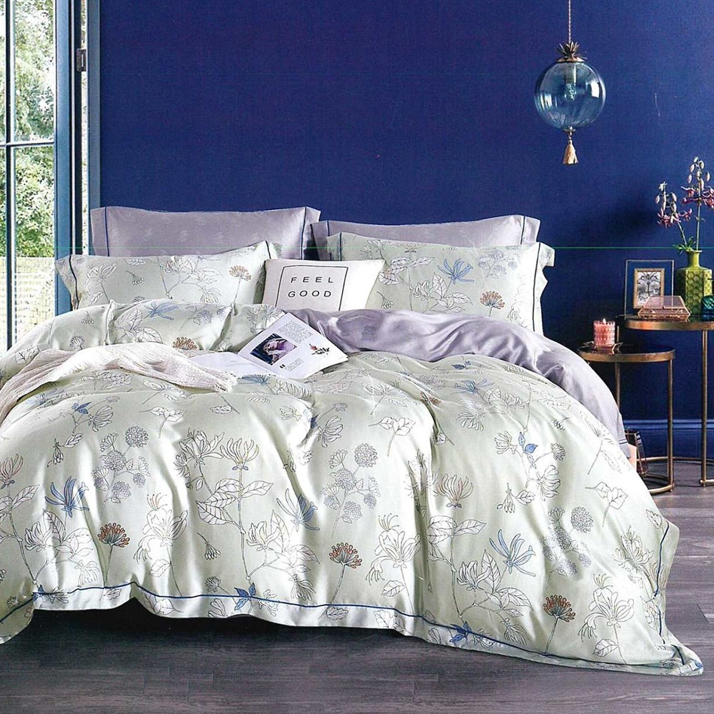 天絲寢具,親膚,兩用被床包組,七件是床罩組