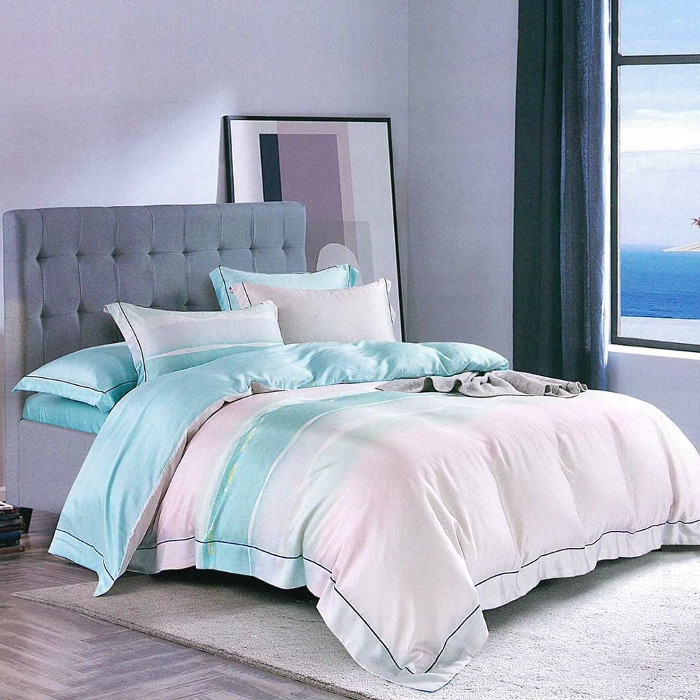 天絲寢具,親膚,兩用被床包組,七件式床罩組