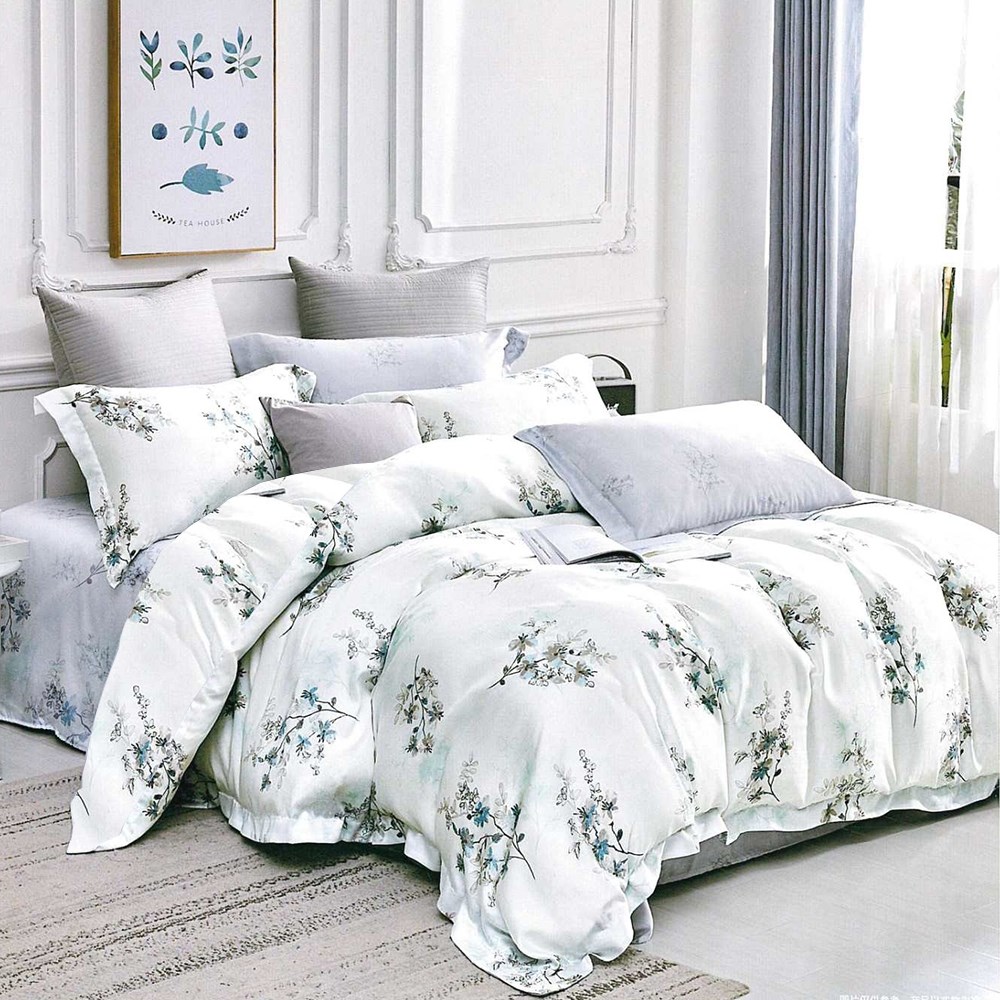 天絲寢具,親膚,兩用被床包組,七件是床罩組