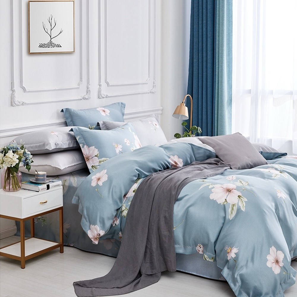 天絲寢具,親膚,兩用被床包組,七件是床罩組