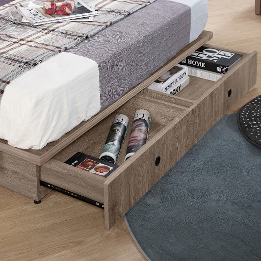 現代簡約收納雙抽床底(雙色可選)