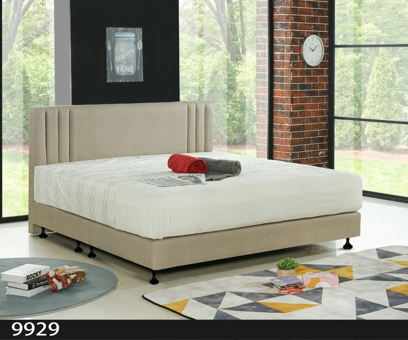 米約心心皮床架組