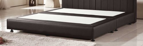 皇后款-墨銀雪水鑽皮床架組(有黑色/白色/銀色任選)