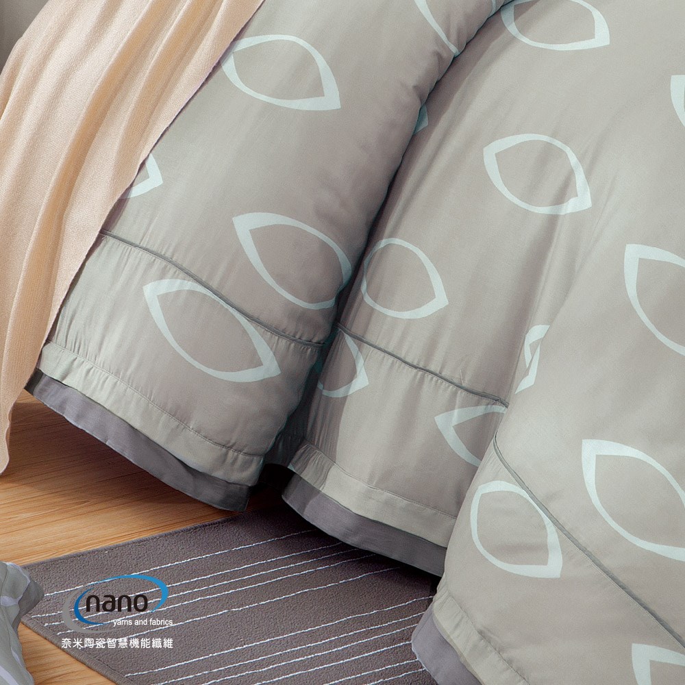 奧斯汀/兩用被床包組/床罩組/床包組/被單/夢幻天絲/2115野性脈動( 紫)