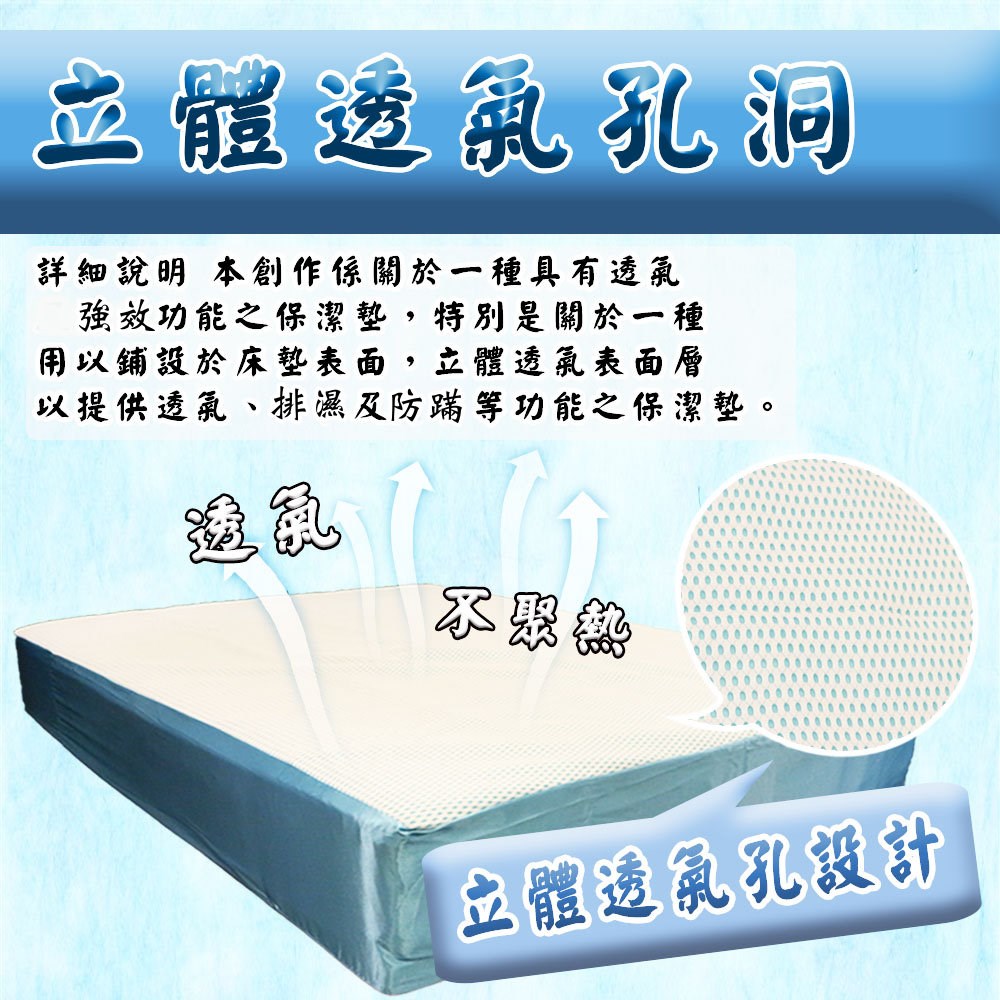 弗麗專利透氣床包