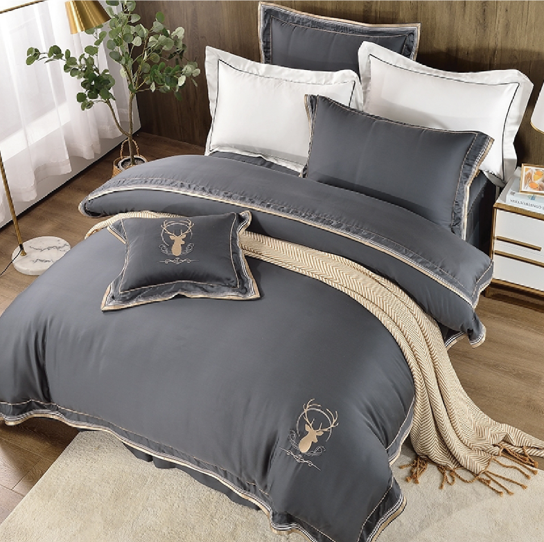 CFF-恩比/80支天絲床罩組/兩用被床包組/狩獵