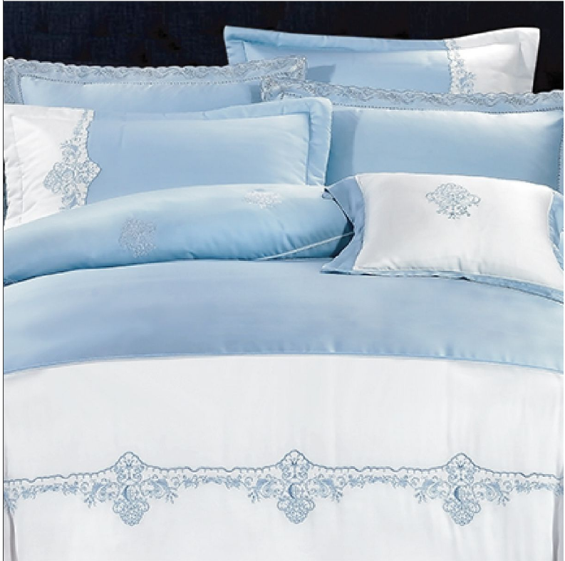 CFF-恩比/80支天絲床罩組/兩用被床包組/冰心