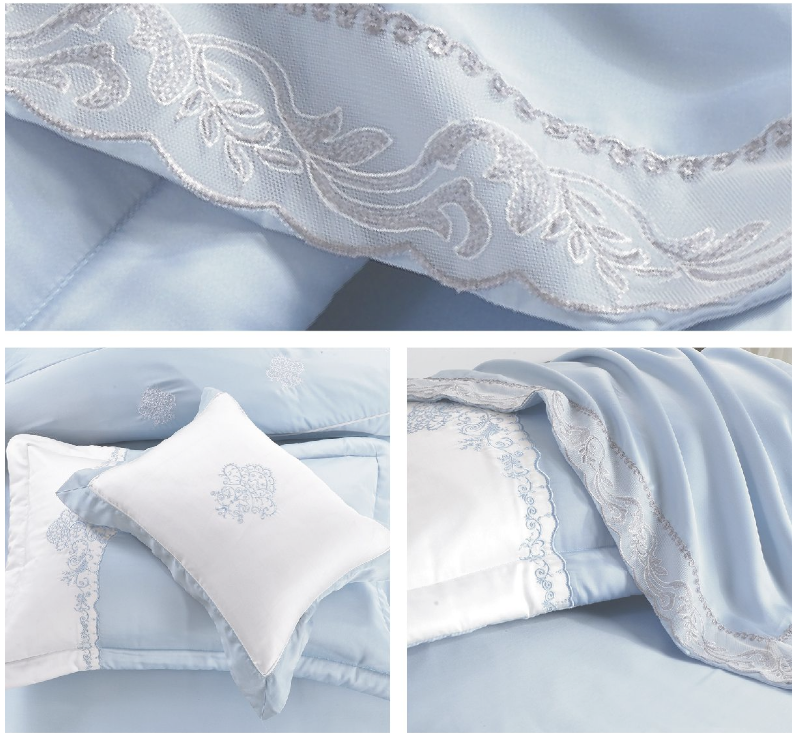 CFF-恩比/80支天絲床罩組/兩用被床包組/冰心