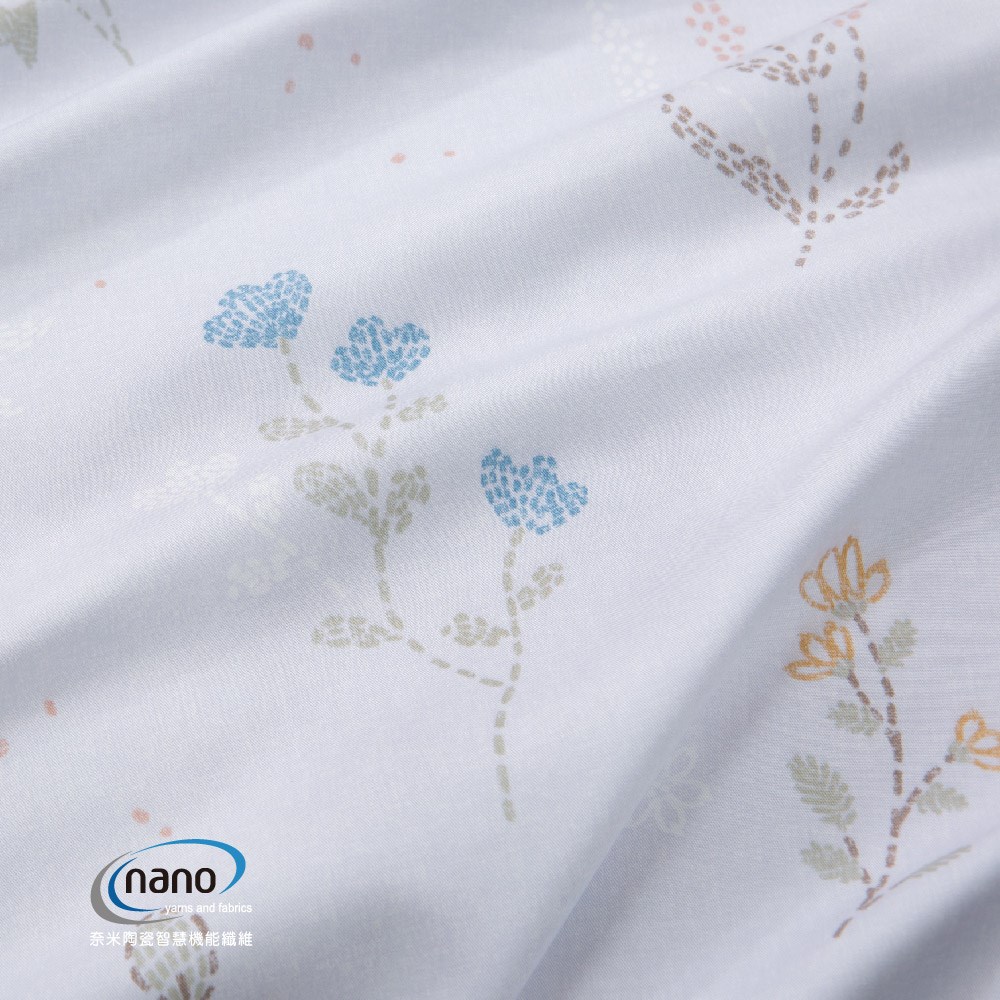 奧斯汀|純粹好棉|2316莉內婭(橘)|床包組|兩用被床包組|床罩組|被單|兩用被|100%無異纖精梳純棉