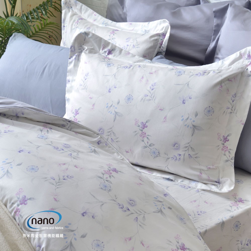 奧斯汀|純粹好棉|2303瓔珞(粉)|床包組|兩用被床包組|床罩組|被單|兩用被|100%無異纖精梳純棉