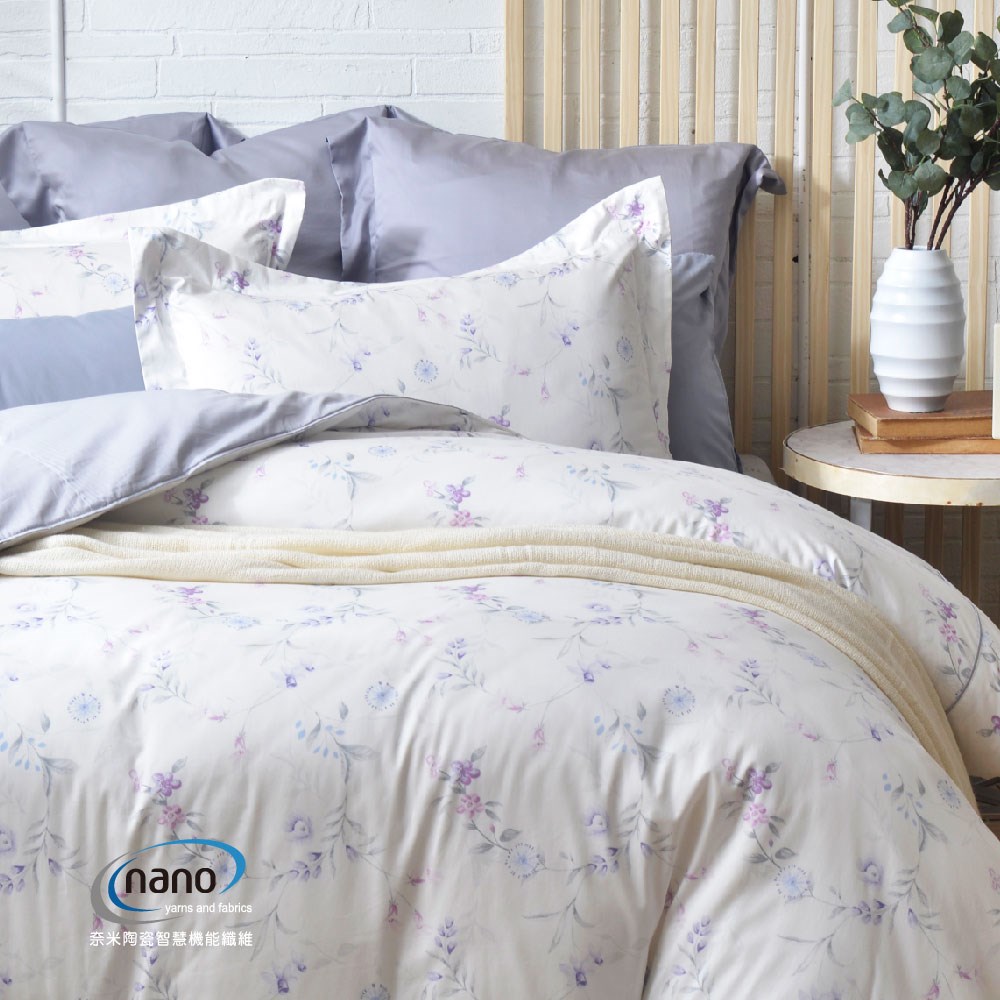 奧斯汀|純粹好棉|2303瓔珞(粉)|床包組|兩用被床包組|床罩組|被單|兩用被|100%無異纖精梳純棉
