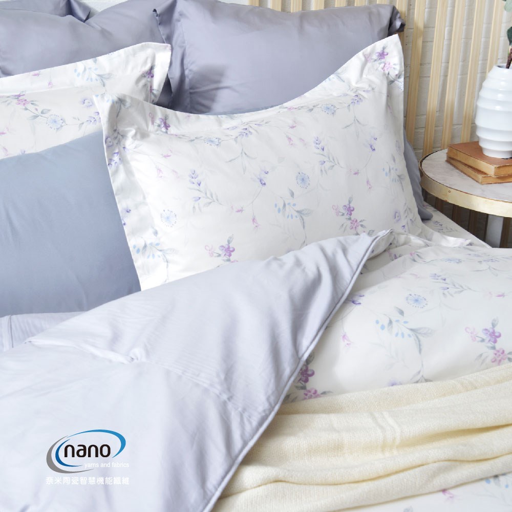 奧斯汀|純粹好棉|2303瓔珞(粉)|床包組|兩用被床包組|床罩組|被單|兩用被|100%無異纖精梳純棉