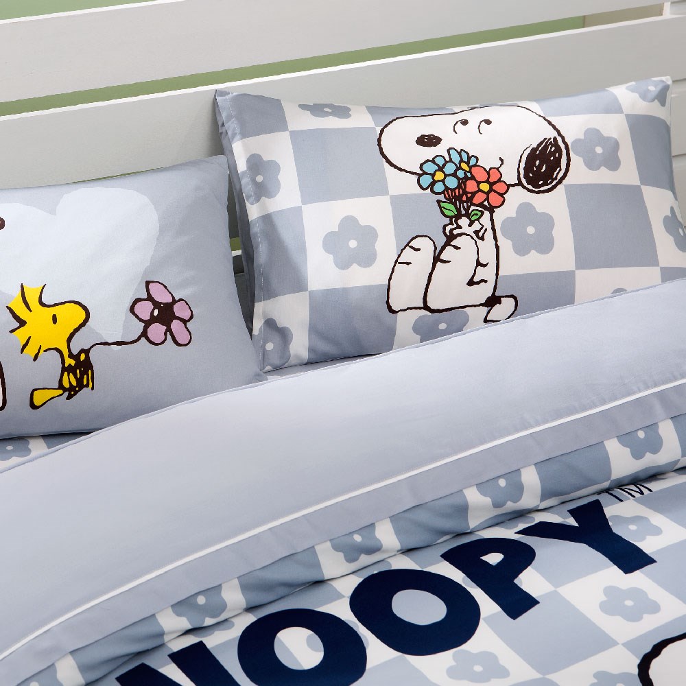 奧斯汀/ SNOOPY /兩用被床包組/床包組/被單/精梳美國棉/SN123