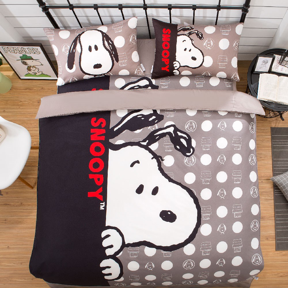 奧斯汀/ SNOOPY /兩用被床包組/床包組/被單/精梳美國棉/SN122