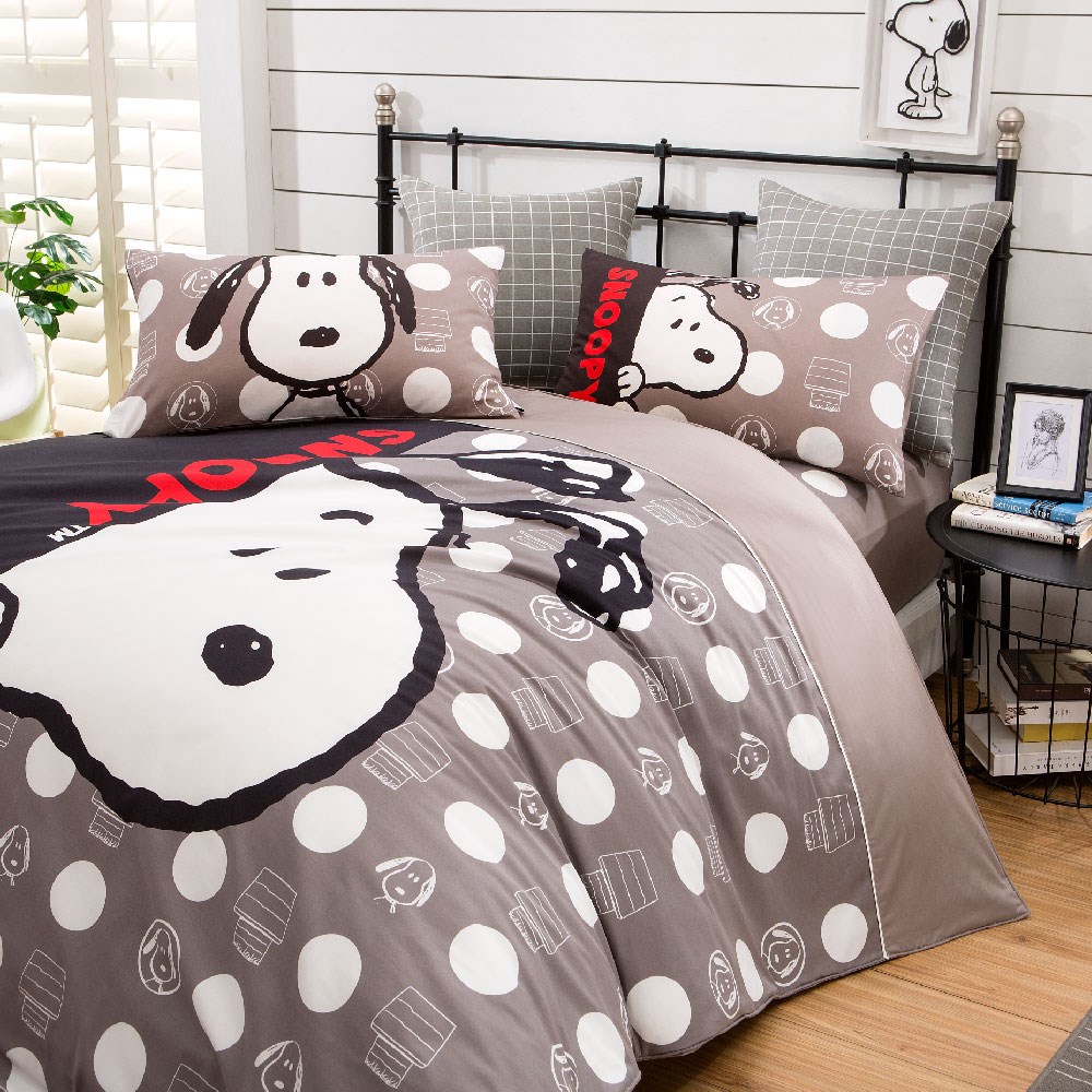 奧斯汀/ SNOOPY /兩用被床包組/床包組/被單/精梳美國棉/SN122