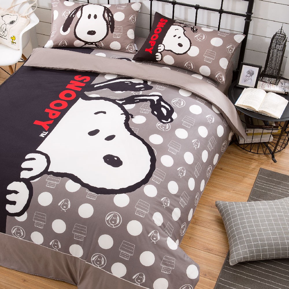 奧斯汀/ SNOOPY /兩用被床包組/床包組/被單/精梳美國棉/SN122