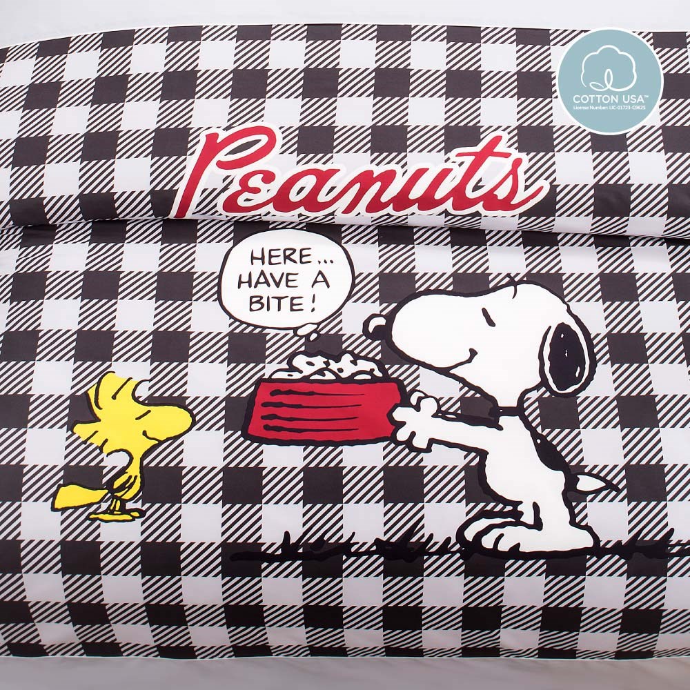 奧斯汀/ SNOOPY /兩用被床包組/床包組/被單/精梳美國棉/SN130交換禮物