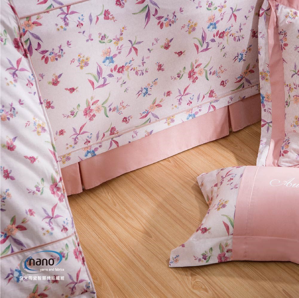 兩用被床包組/床罩組/床包組/被單 /天絲+無異纖純棉二合一/2209花仙子(粉)