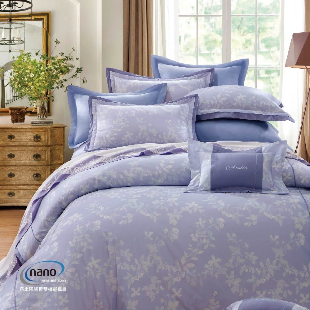 兩用被床包組/床罩組/床包組/被單 /天絲+無異纖純棉二合一/2108柔依 