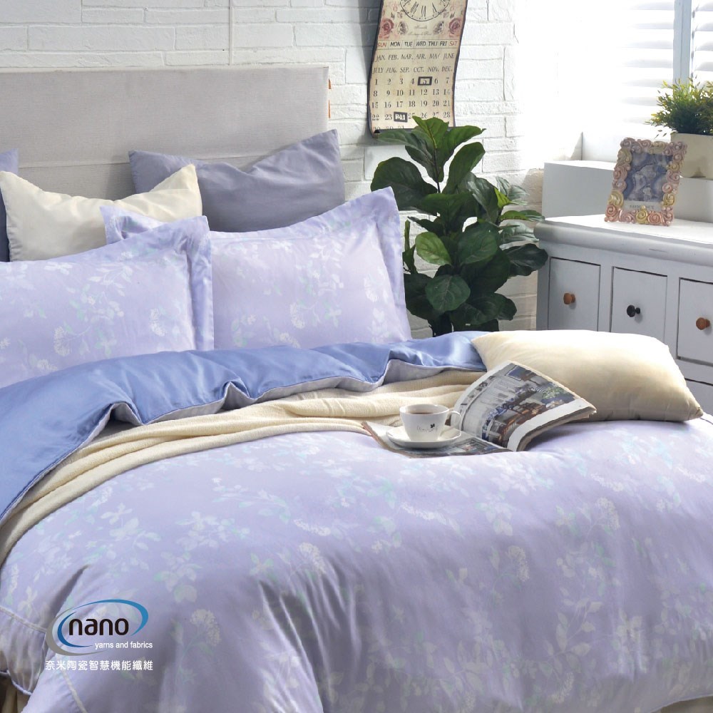 兩用被床包組/床罩組/床包組/被單 /天絲+無異纖純棉二合一/2108柔依 
