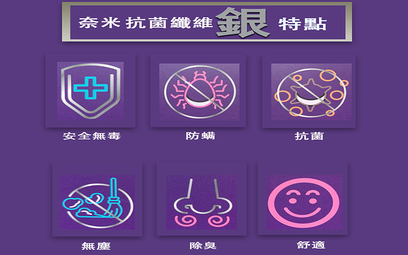 酷樂尼亞奈米銀纖維|枕套（個）|多色可選|可任意搭配色彩