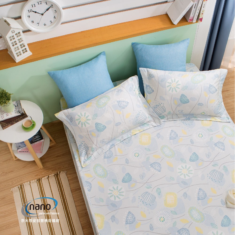 純粹好棉100%無異纖精梳純棉/2223克柔伊|床包組|兩用被床包組|床罩組
