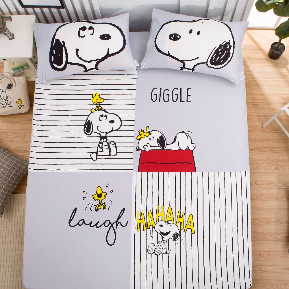 奧斯汀/兩用被床包組/床包組/被單/無異纖精梳美國棉/SN115笑口常開