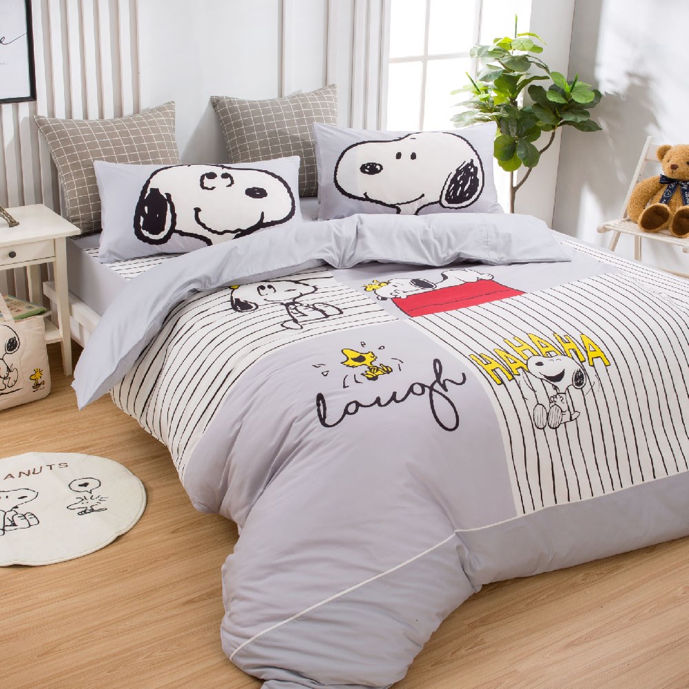 奧斯汀/兩用被床包組/床包組/被單/無異纖精梳美國棉/SN115笑口常開