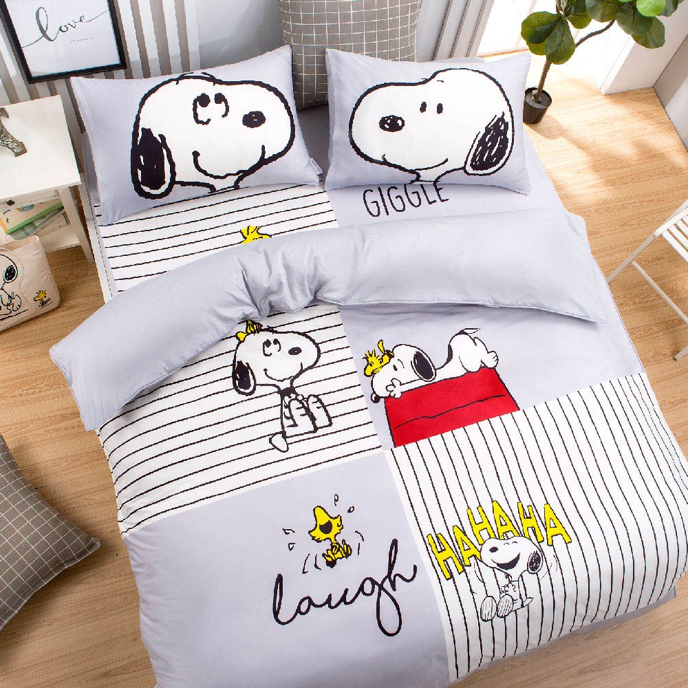 奧斯汀/兩用被床包組/床包組/被單/無異纖精梳美國棉/SN115笑口常開