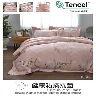 恩比 / 健康防螨抗菌40支天絲系列-EN615兩用被床包組