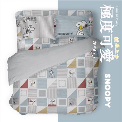 奧斯汀/兩用被床包組/床包組/被單/無異纖精梳美國棉/SN96日常塗鴉