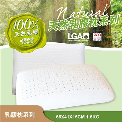 奧斯汀/乳膠枕/PA2213Nature天然乳膠枕-標準平面枕高型