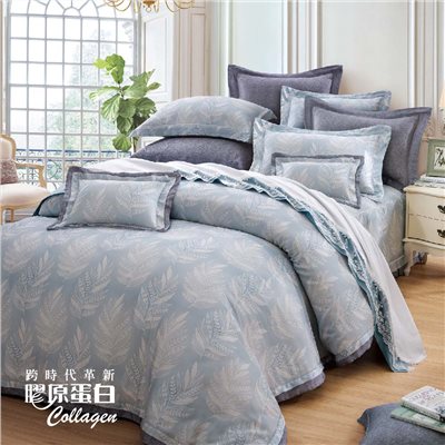 奧斯汀/兩用被床包組/100支天絲膠原蛋白/2346賽納河畔